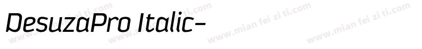 DesuzaPro Italic字体转换